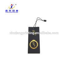 Brand Jean Clothing Black Paper Hang Tag with Custom Design